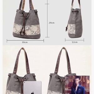 Canvas draw string bag